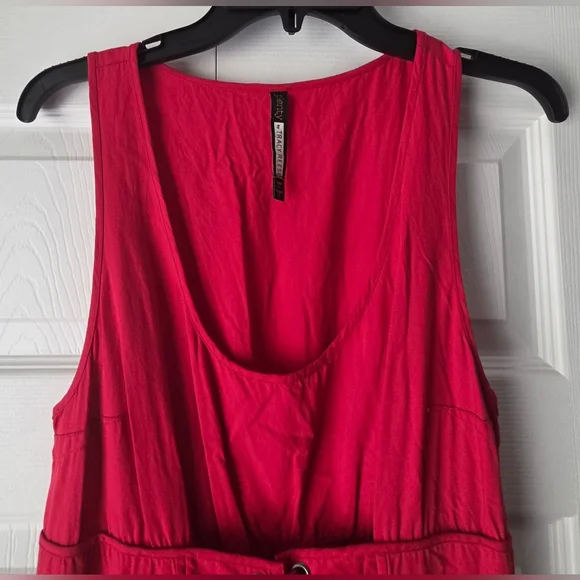 Anthropology Plenty By Tracy Reese Red Sleeveless Corset-Waist Midi Dress Size 6 - Picture 3 of 13